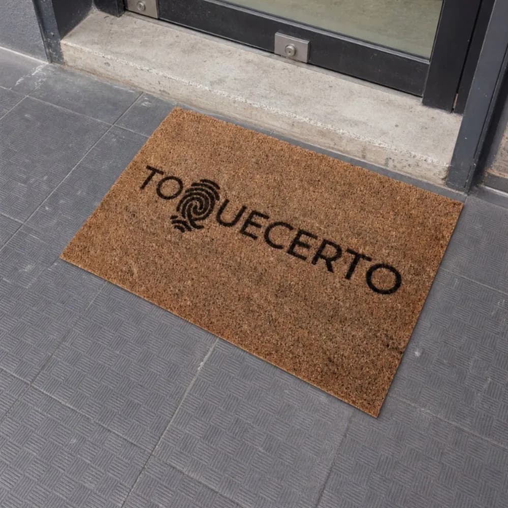 Tapete de Entrada Personalizado | Fibra de Coco | Logótipo, Marca ou Design | 40x60 cm